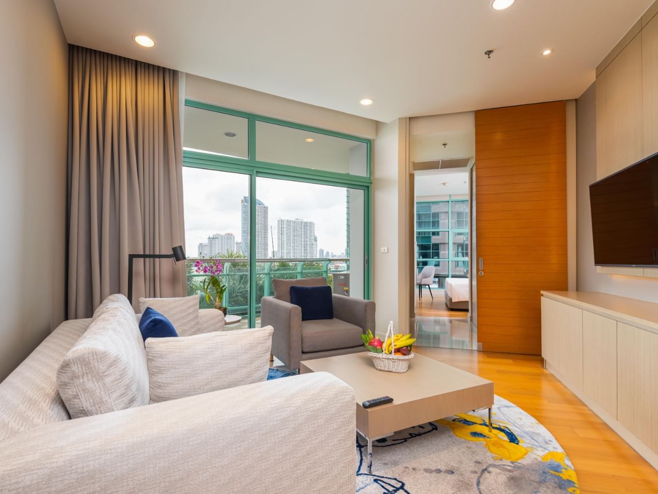 Premier one room Lounge at Chatrium Residence Riverside Bangkok