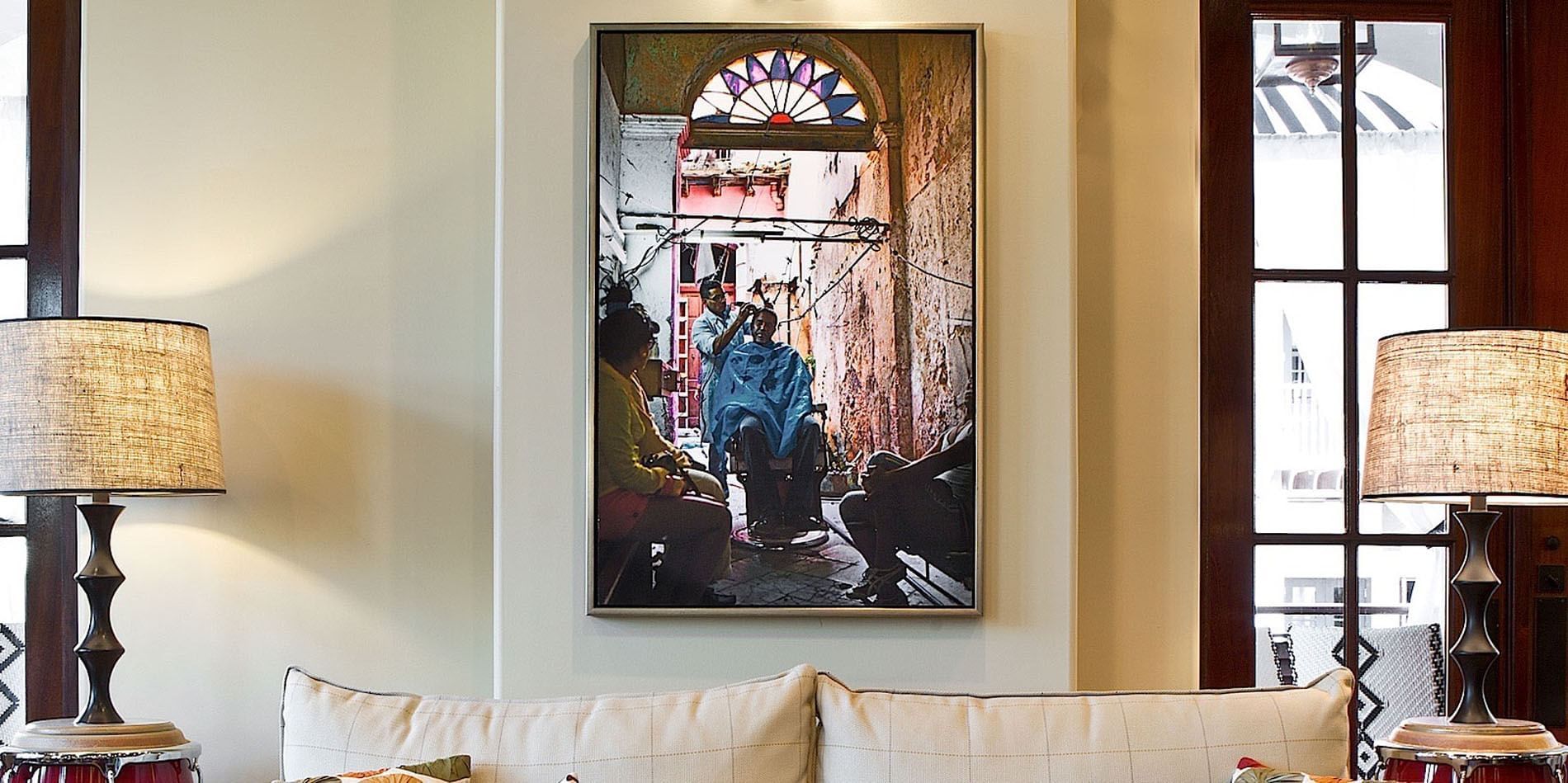 Arts on the wall at the Tommy Havana Beach