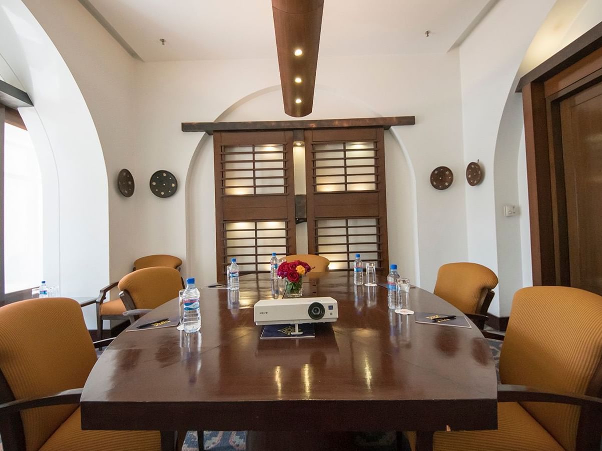 Interior of the Mursal meeting room at Kabul Serena Hotel