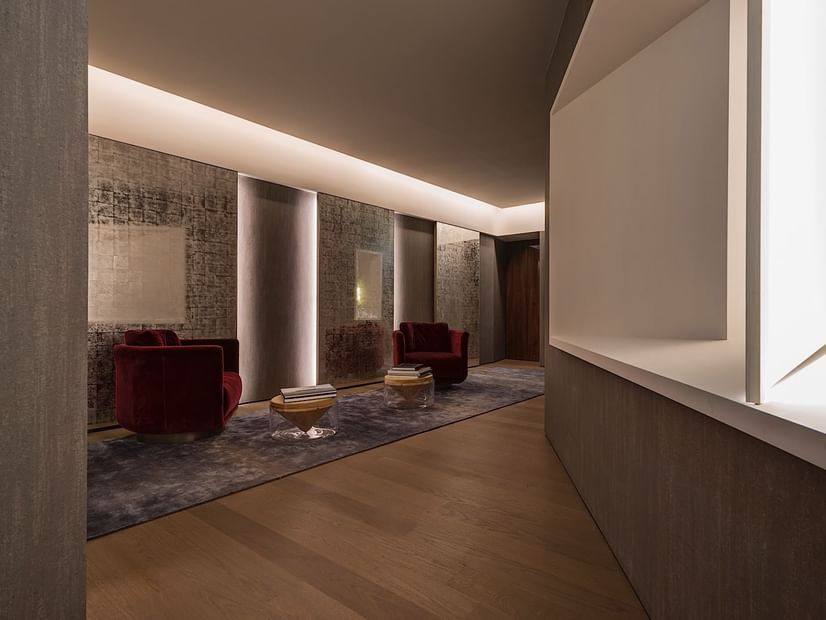 Lobby interior at Fendi Private Suites