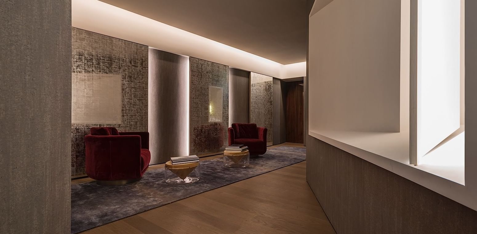 Lobby interior at Fendi Private Suites