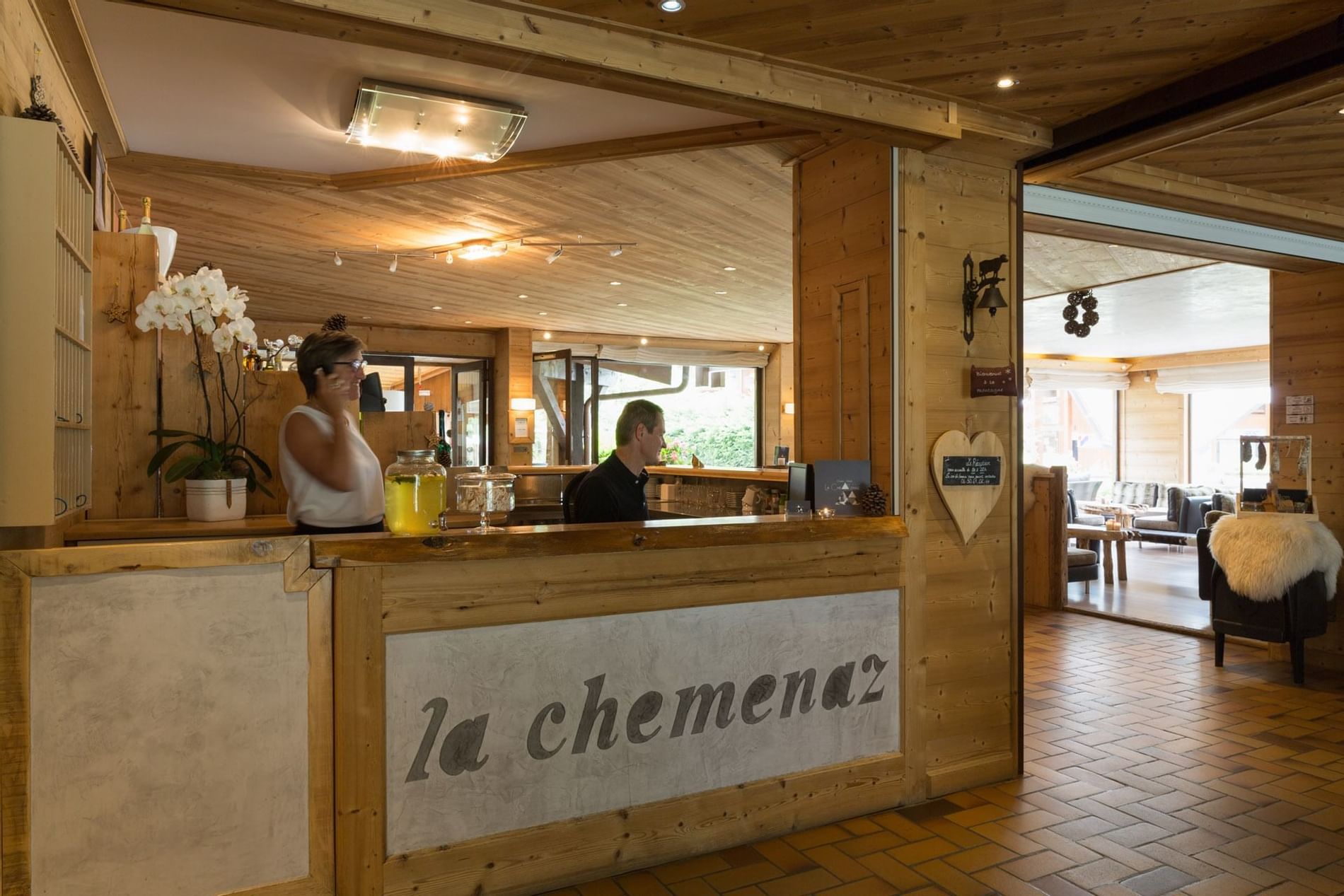 Reception at Chalet Hôtel La Chemenaz in Les Contamines-Montjoie