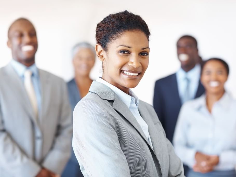 Portrait of a business team at Courtleigh Hotel & Suites