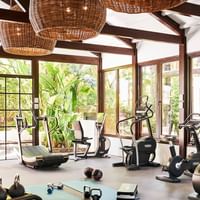 The fully equipped gymnasium at Marbella Club Hotel