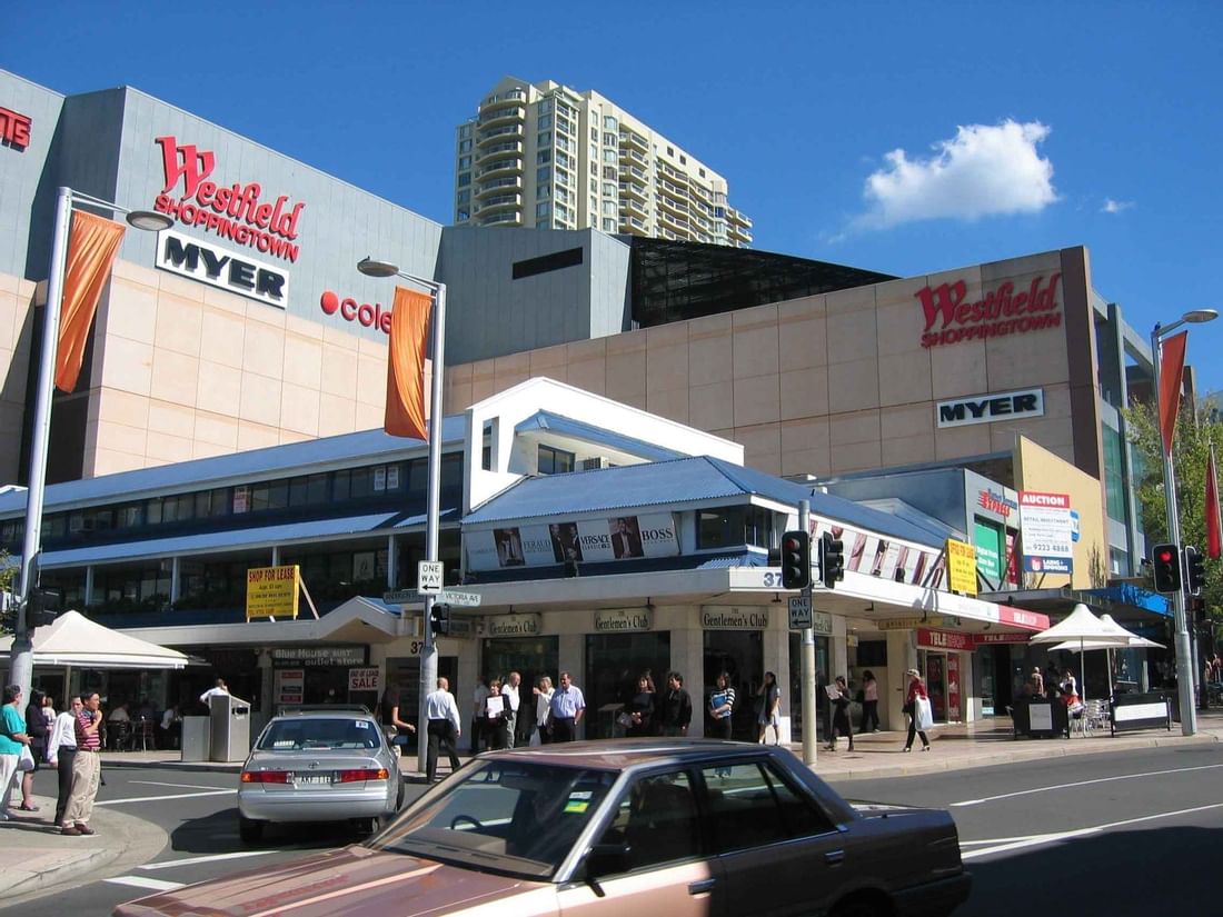 Westfield Chatswood Shopping Centre near the Sebel Residence Chatswood