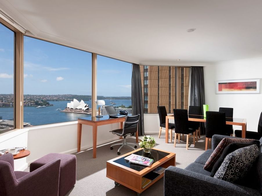 Two bedroom harbour view suite at Sebel Quay West Suites Sydney