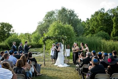 Outdoor Wedding Ceremony at La Tourelle Hotel and Spa