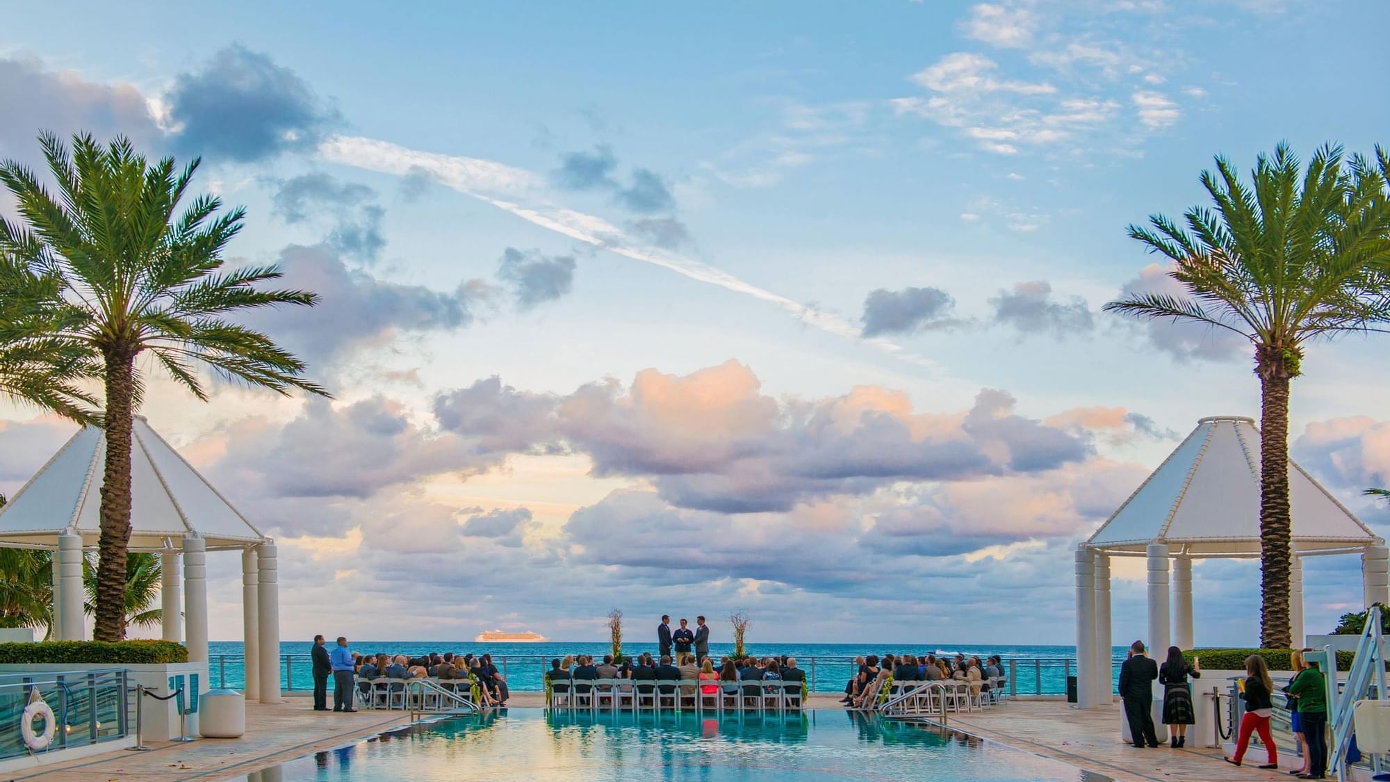 Infinity Pool with sky & sea view at The Diplomat Resort