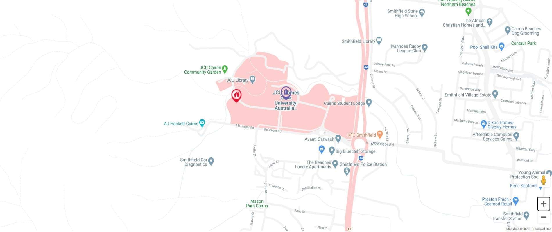 UniLodge John Grey Hall  Map