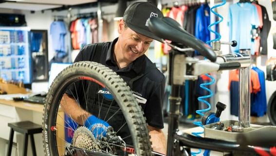 A Summer Mountain Bike in the Sport Shop at Stein Eriksen Lodge