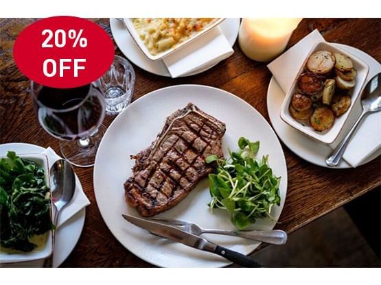 20 % off for delicious meals at the Stonemasons restaurant