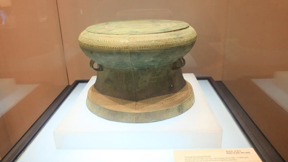 Dong Son Bronze Drum in History Museum near Sunway Hotel Hanoi