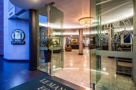 Entrance door in Egina Medellin Hotel, Le Manoir Egina Hotels