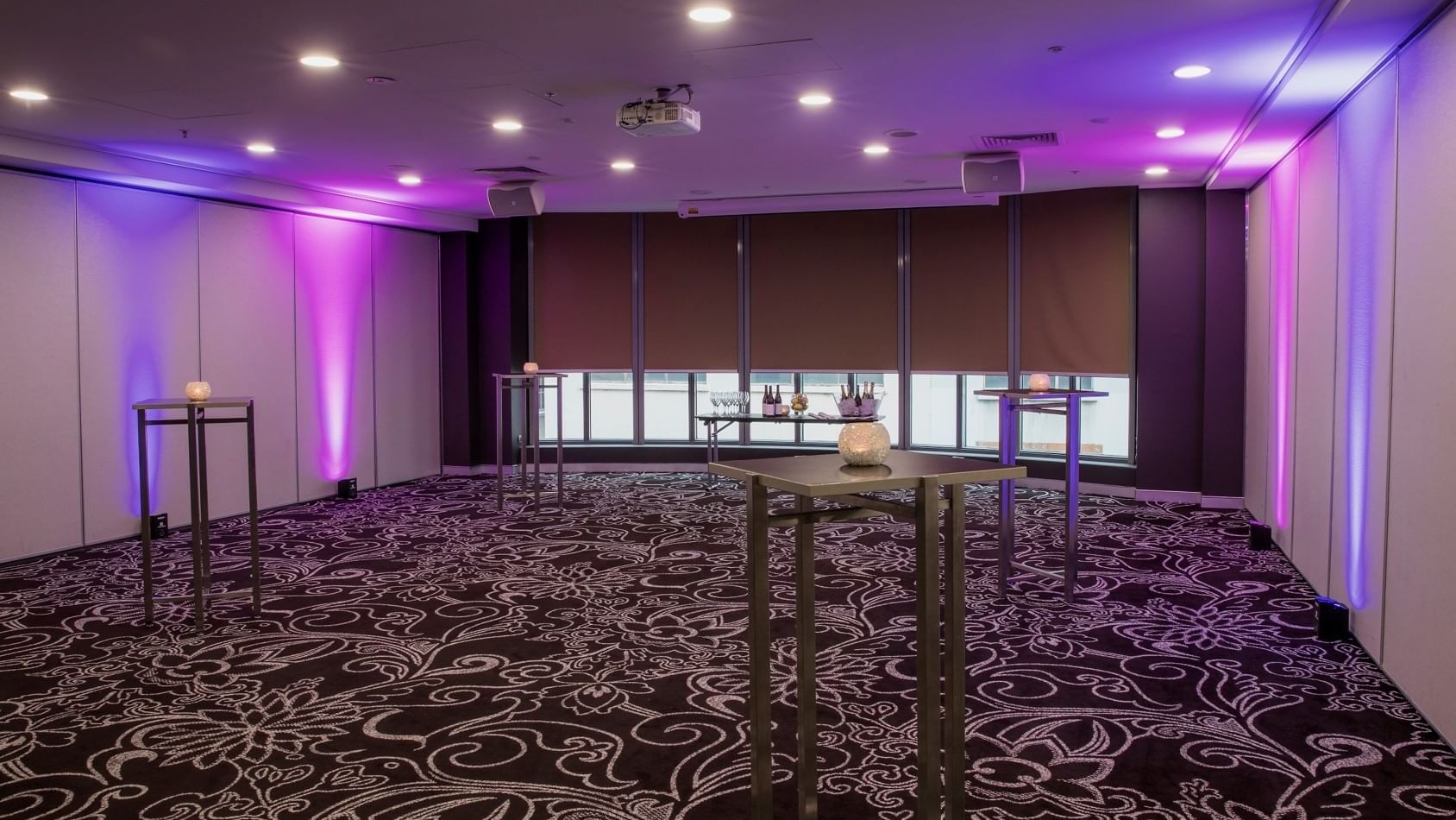 Interior of an empty meeting room at Novotel Melbourne