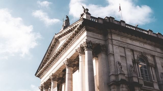 Low angle view of Tate Britain near The Clermont Hotels
