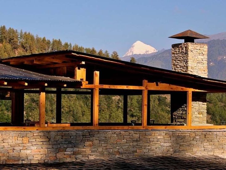 Indoor Fire Place at Naksel Boutique Hotel Spa in Paro. Kingdom of Bhutan