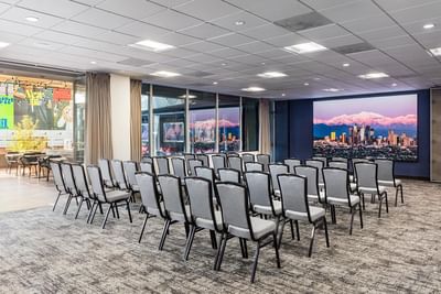 Chairs arranged in a Meeting Room, E Central Downtown LA Hotel