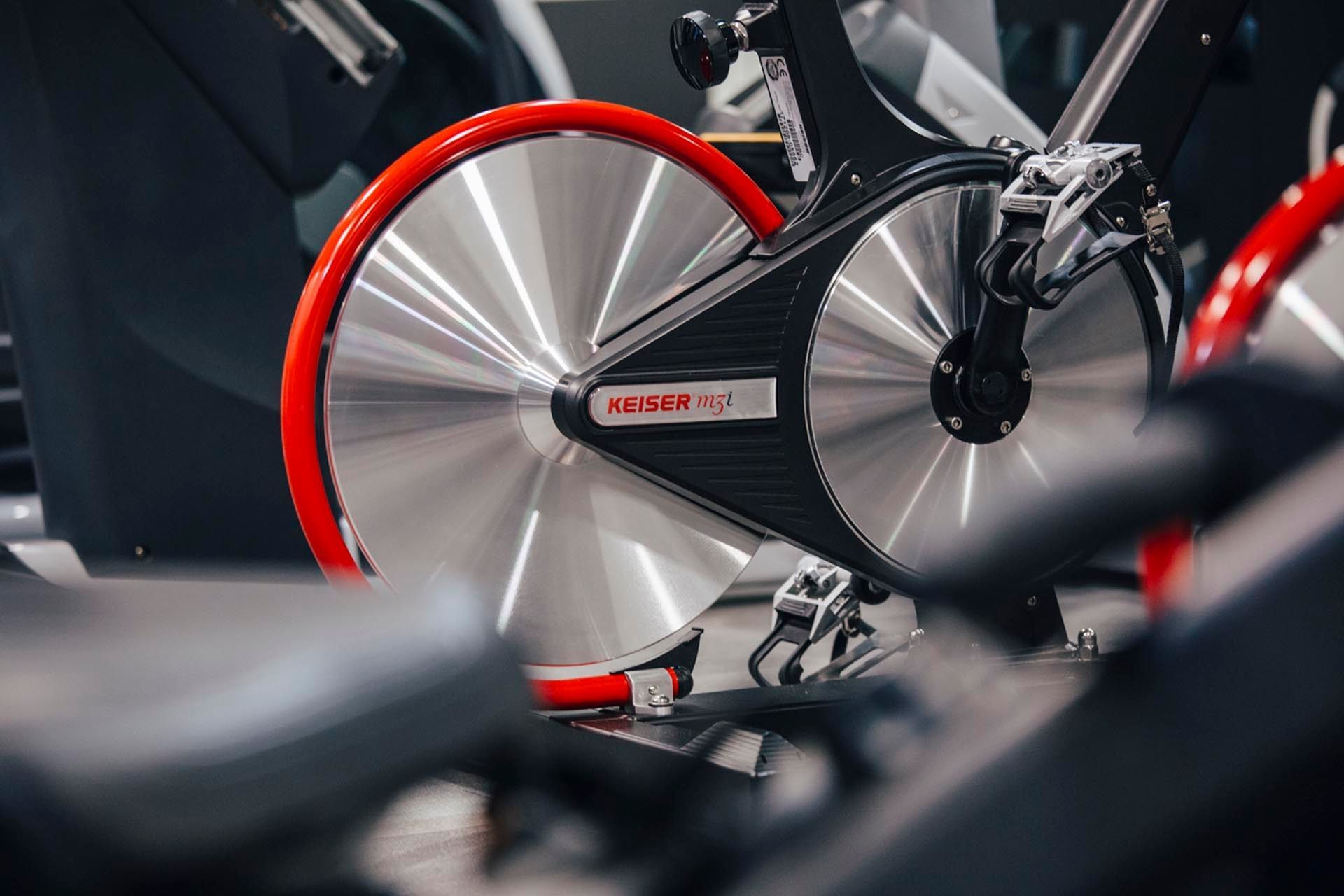 Close-up of bikes in the fitness center at Hotel Berlin Berlin