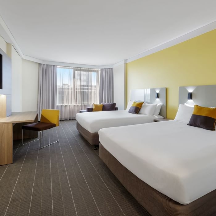 Standard Twin Accommodation Room at Novotel Sydney Central