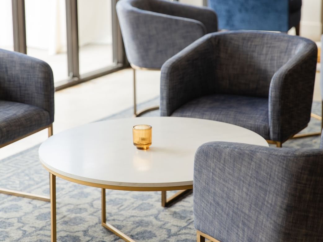 A set of chairs with a table at Luxe Sunset Boulevard