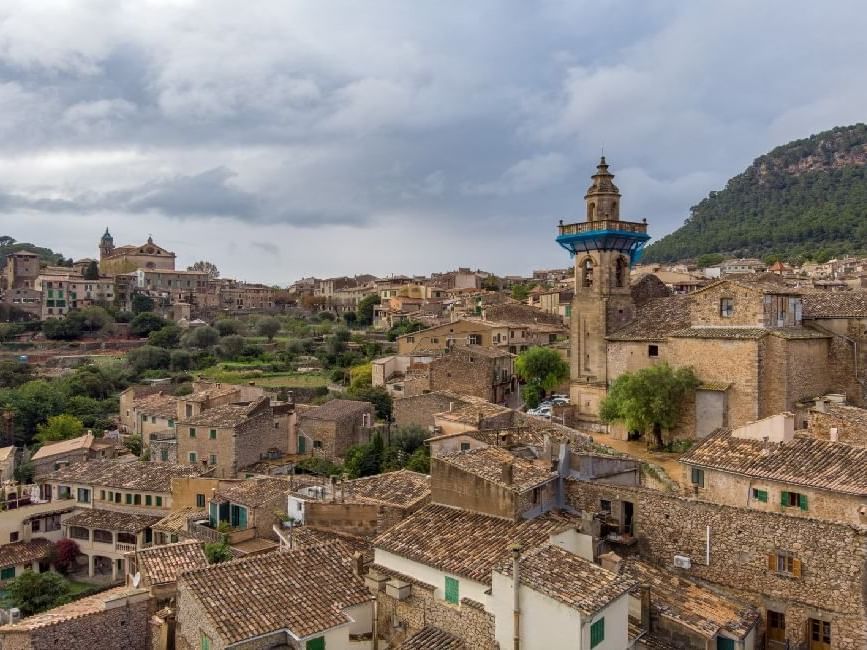 View of the village of Valldemossa
