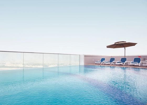 Rooftop Pool at Treppan Hotel and Suites