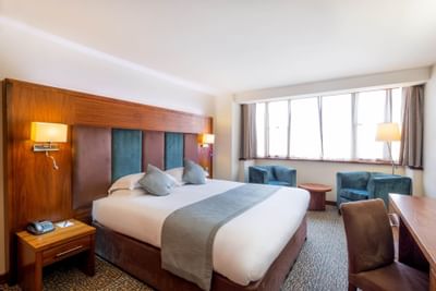 Interior of Standard King Room bedroom at The View Eastbourne 