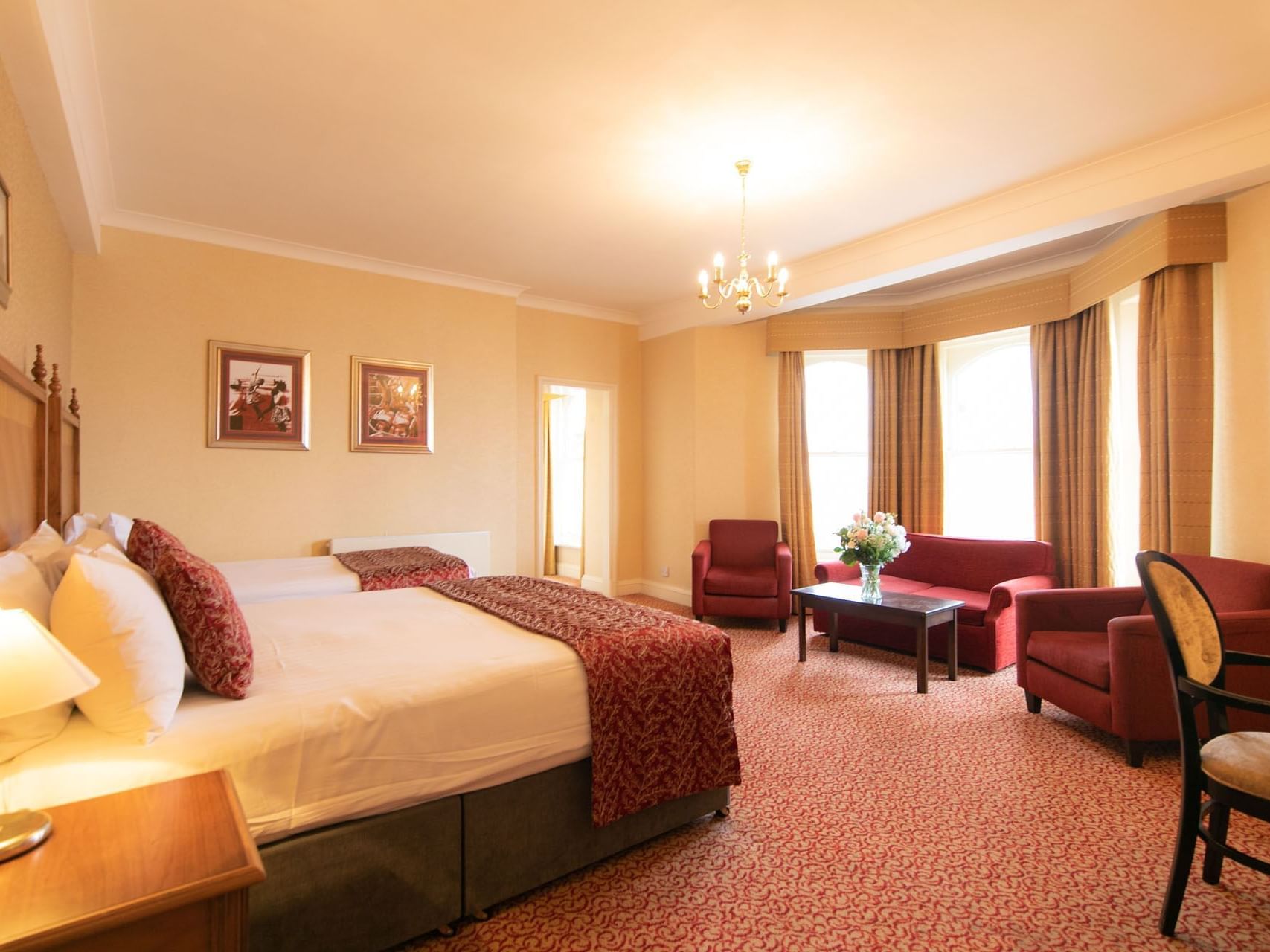 Beds & sofa, Premium Family Rooms, The Imperial Hotel Blackpool