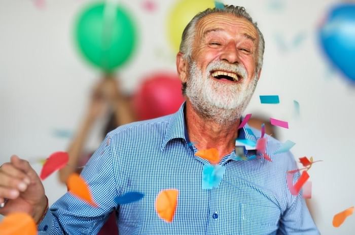 Man surprised by his surprise retirement party at Gorse Hill in Surrey 