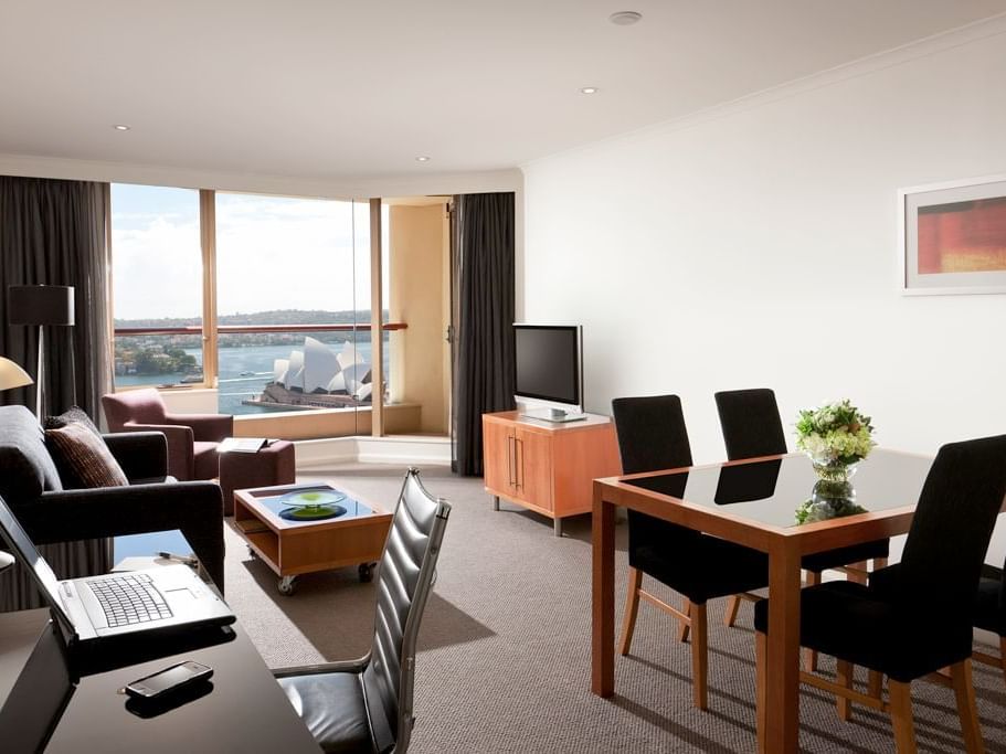 One bedroom harbour view suite at Sebel Quay West Suites Sydney