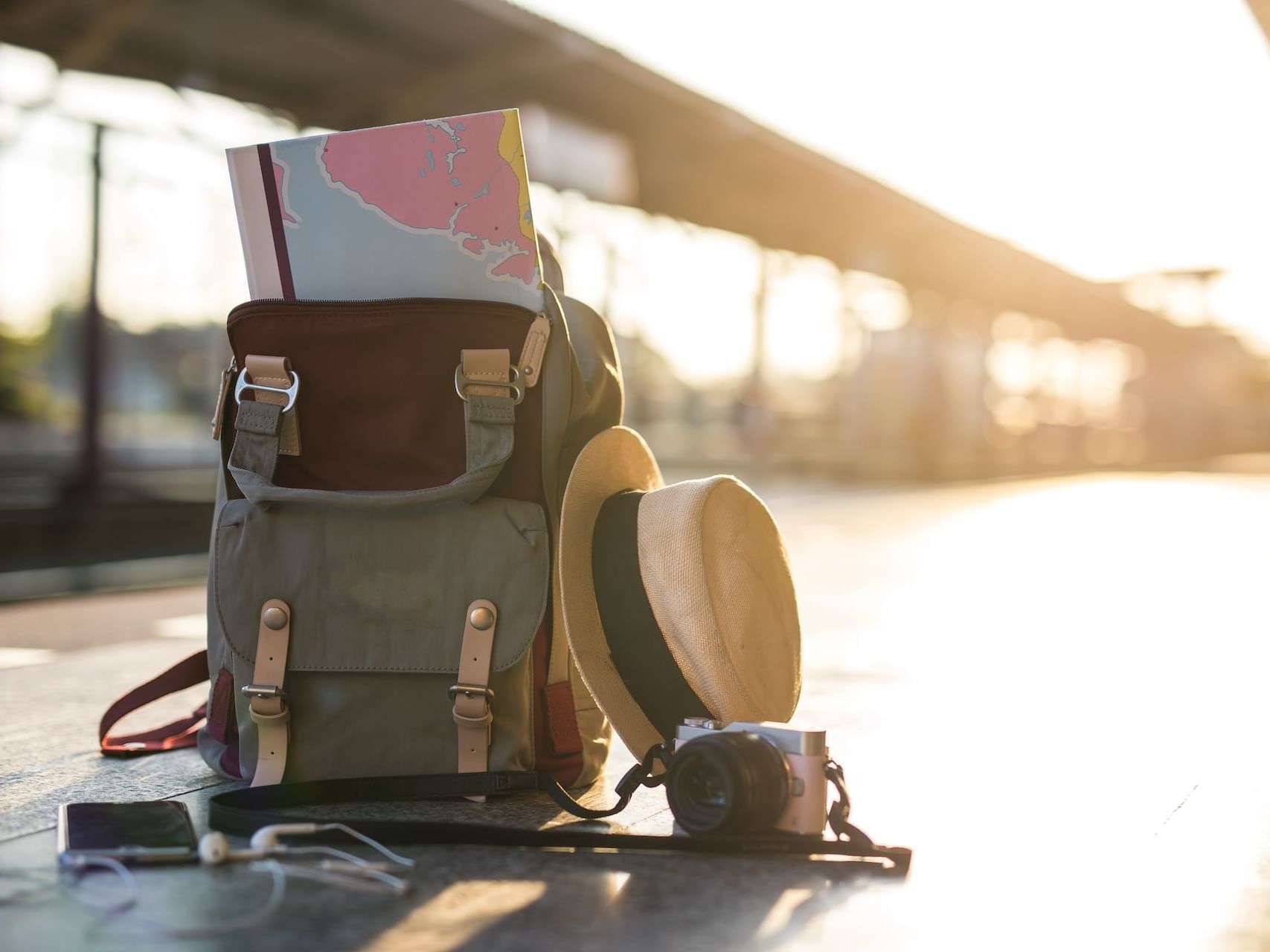 Travel backpack, linger longer and save package