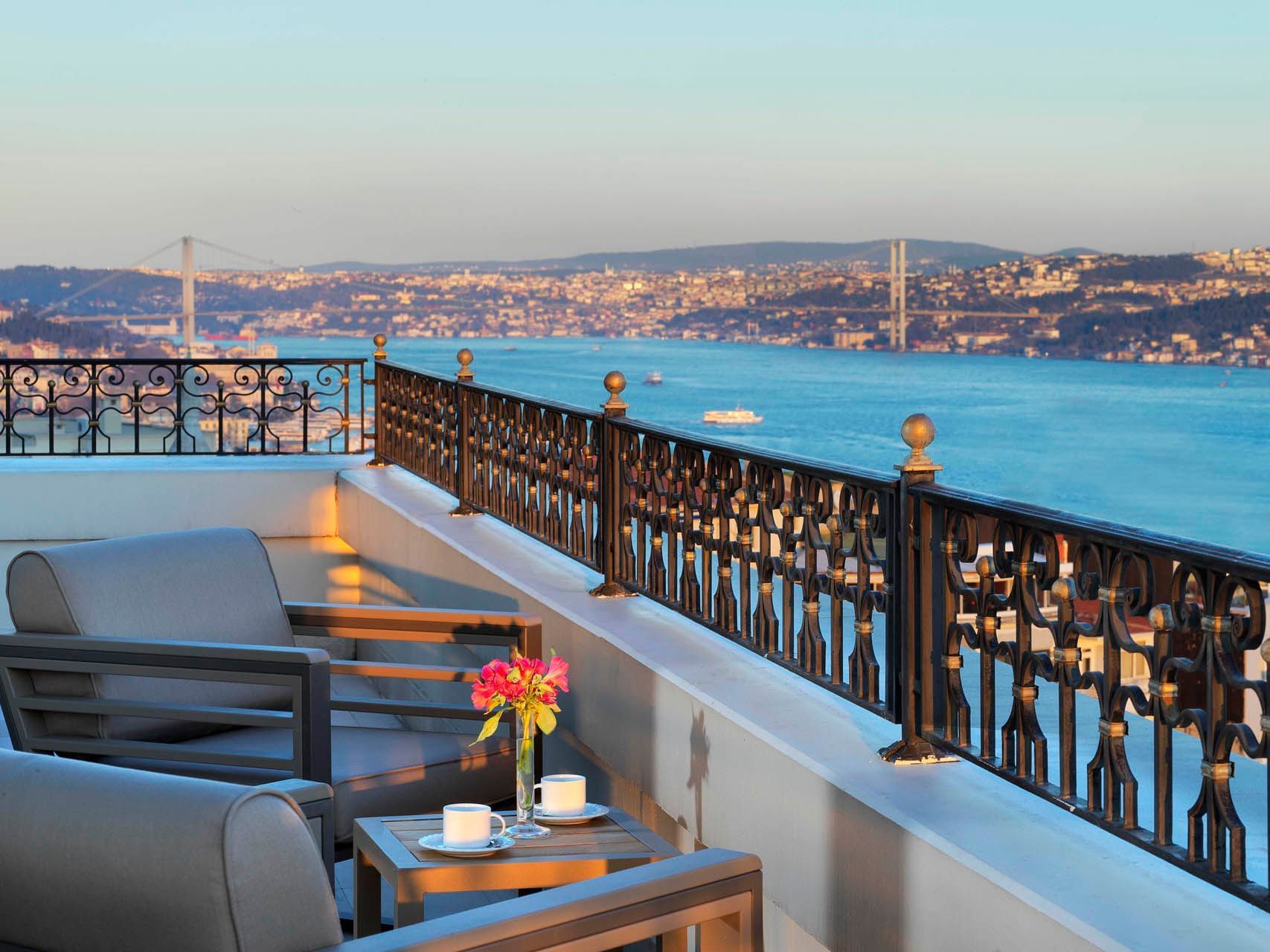 Sea view from Corner Bosphorus Suite, CVK Park Bosphorus Hotel