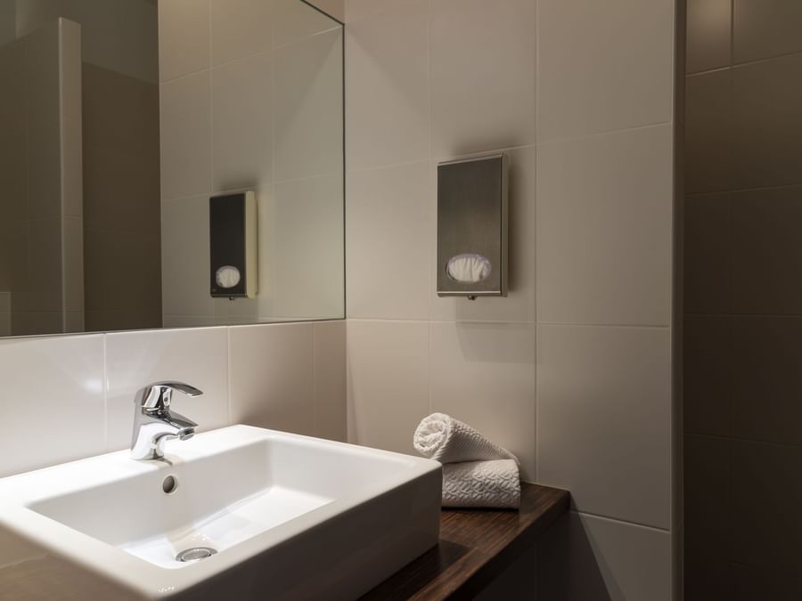Bathroom vanity in bedrooms at Villa Borghese