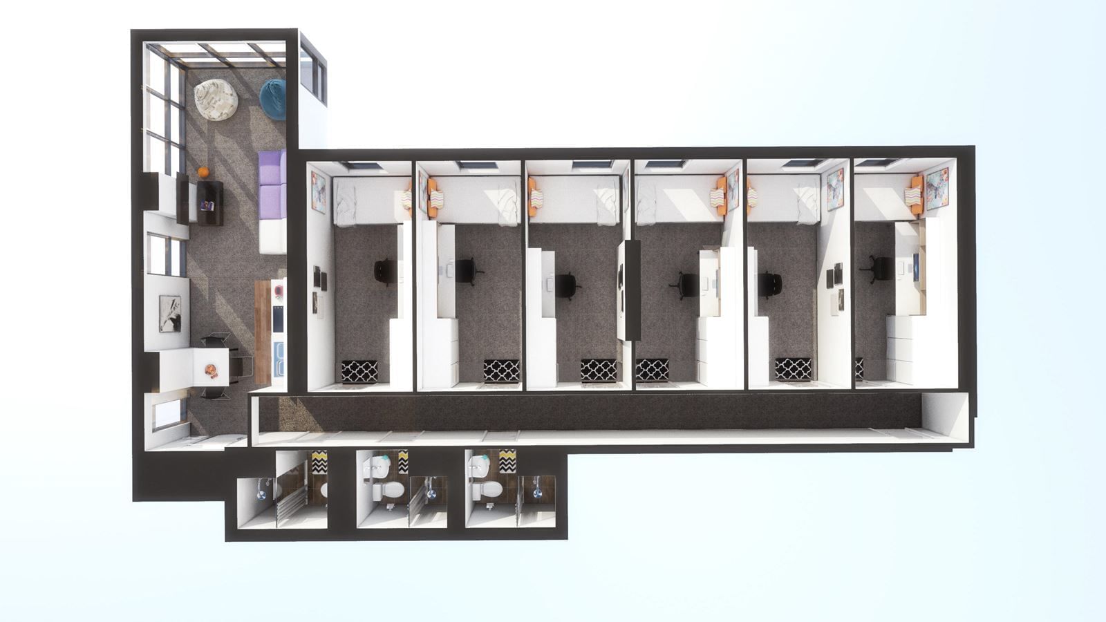 6 Bedroom Apartment