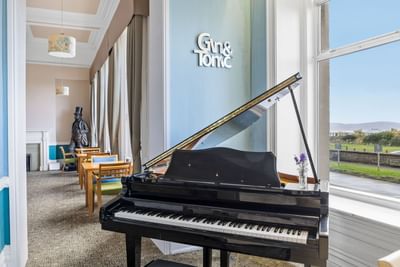 Piano at The Grand Atlantic Hotel in Weston-super-Mare