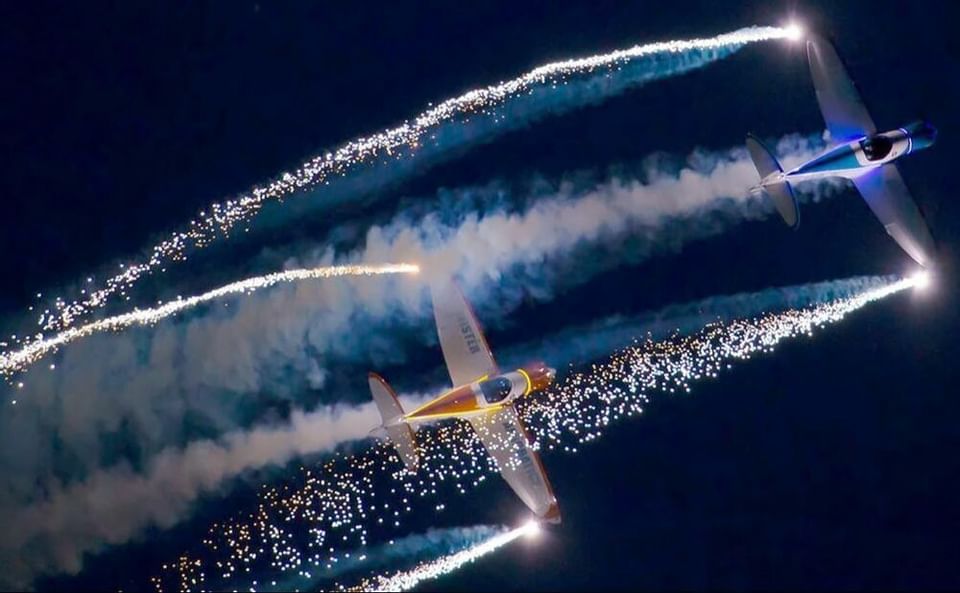 Aerial view of Eastbourne Air Show near The View Eastbourne