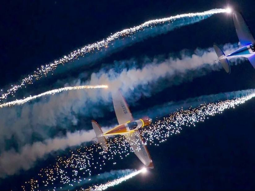 Aerial view of Eastbourne Air Show near The View Eastbourne