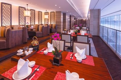 Interior of Flavor of China Restaurant at White Swan hotel