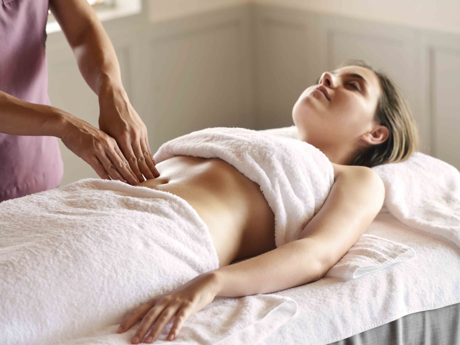 a female guest undergoing detox treatment