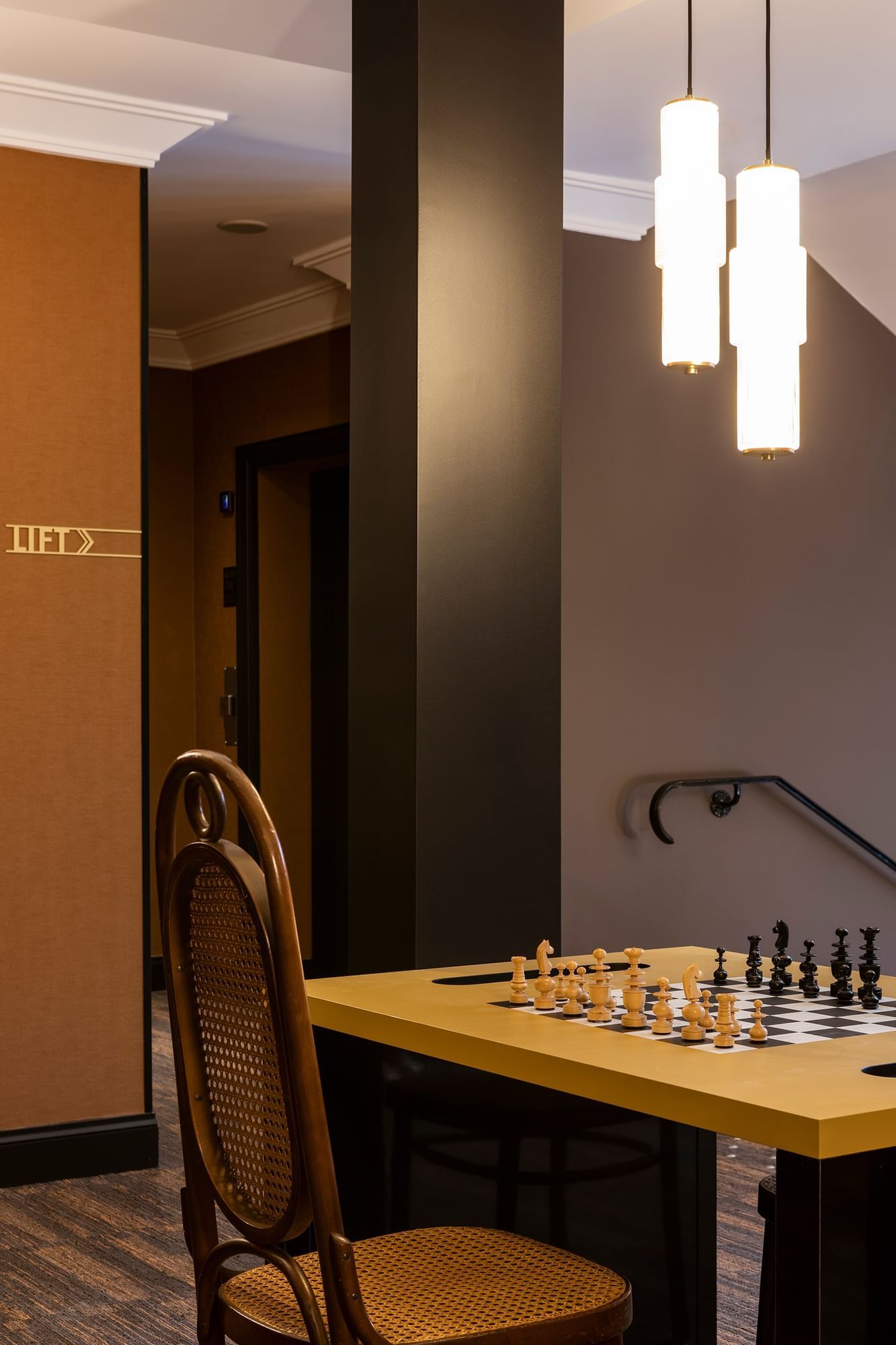 Échiquier arrangé à l'Oceania Le Conti Brest