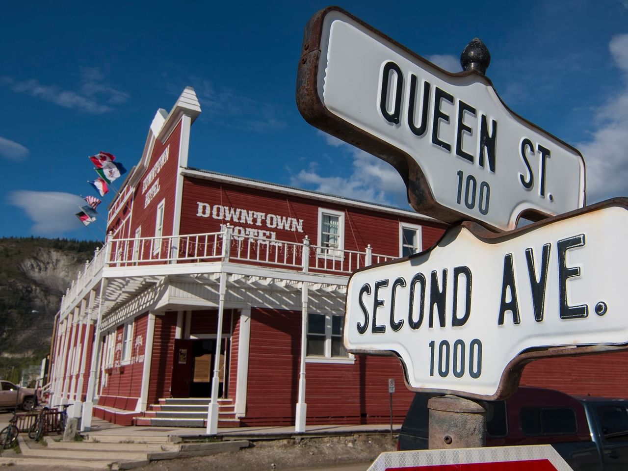 The Downtown, a Coast Hotel exterior and signage