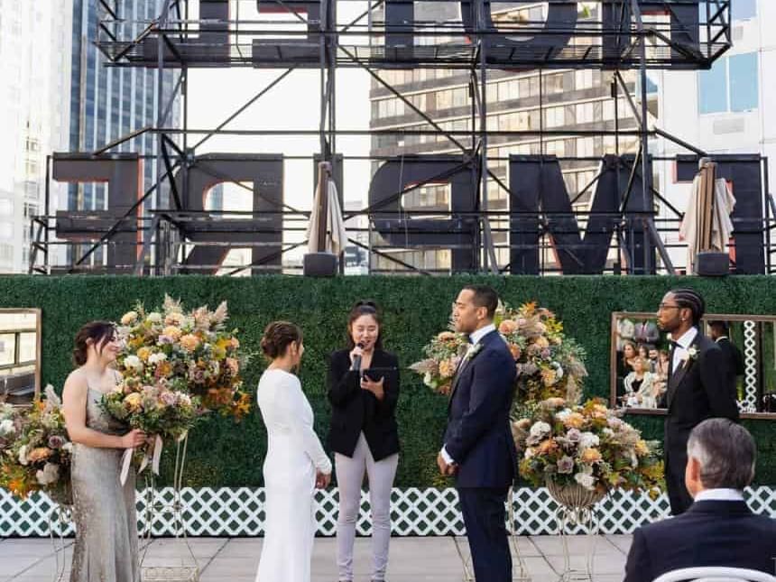 Wedding Ceremony Location the Empire Hotel Rooftop