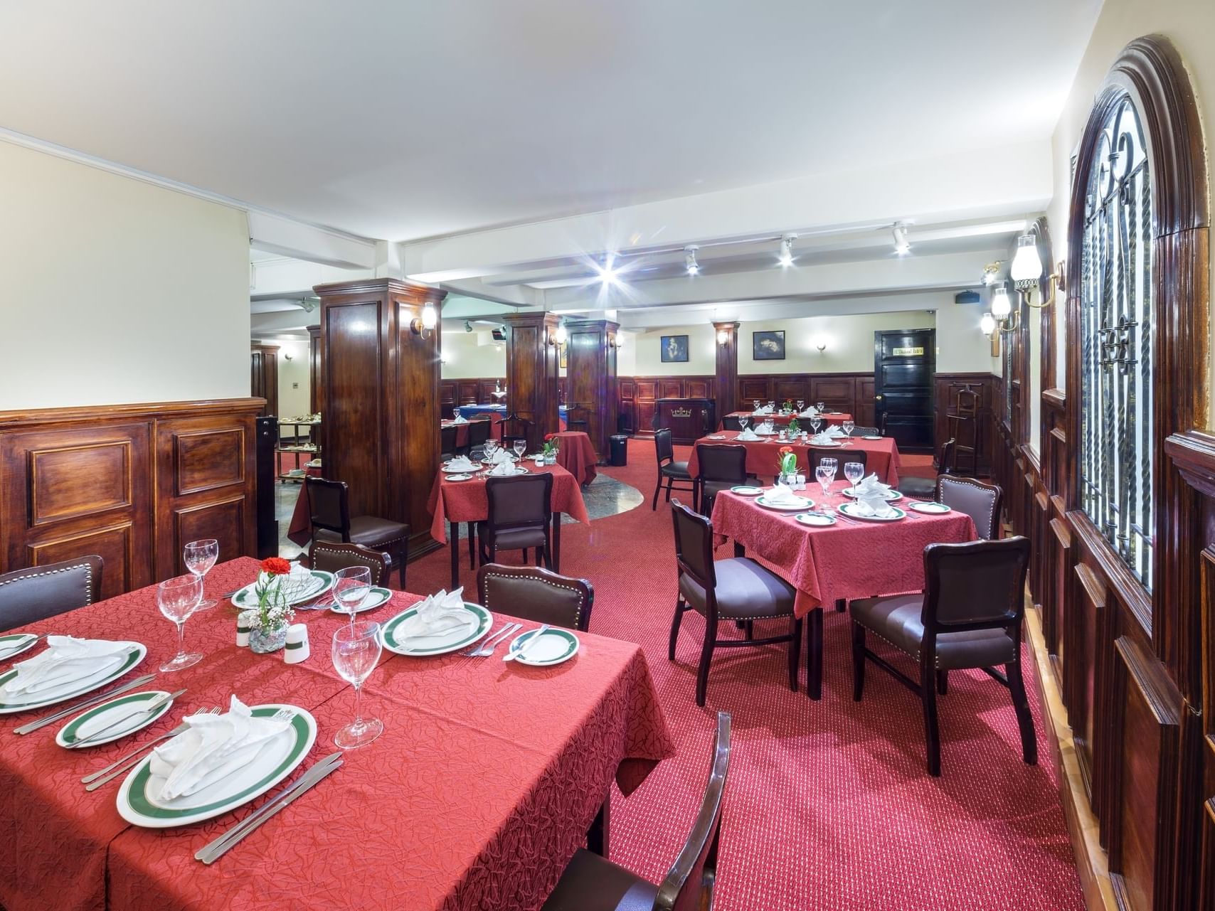 Interior of Duke's Restaurant at Ritz Apart Hotel