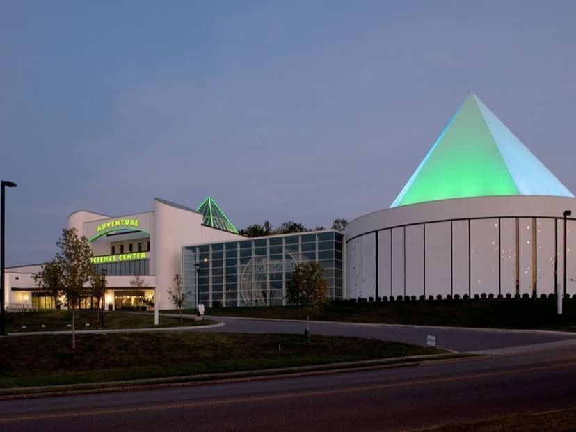 Exterior of Adventure Science Center near Hayes Street Hotel