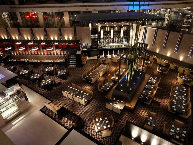 Interior of Atrium Buffet restaurant at Crown Hotel Perth
