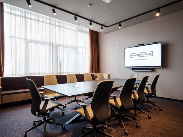 Conference setup in Meeting Room B3 at Hotel Berlin Berlin