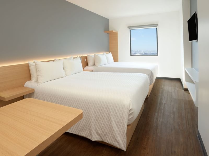 Beds in Superior Room, 2 Double at Fiesta Americana Travelty
