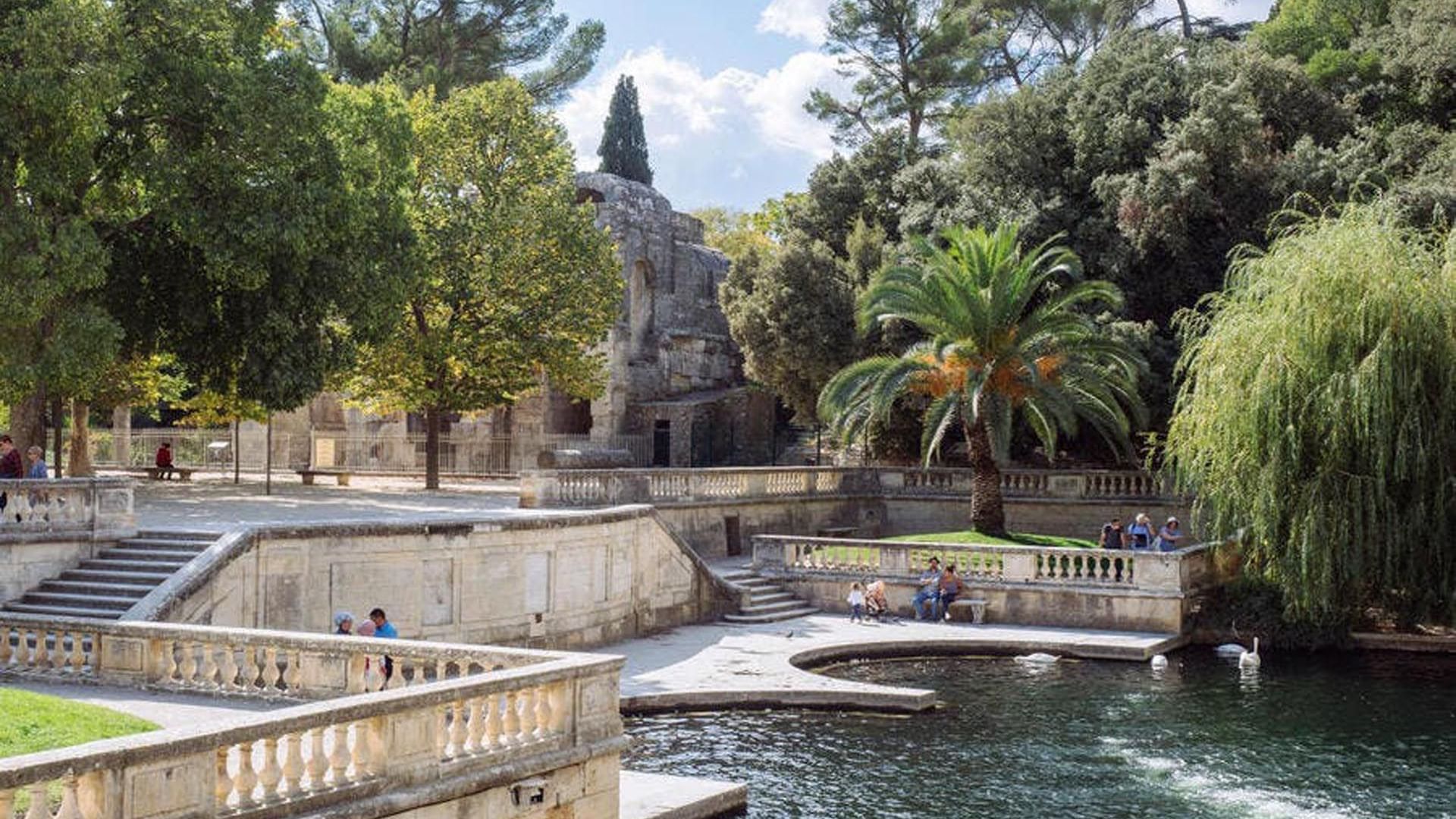 Gardens of the Fountain at Nimes near The Originals Hotels