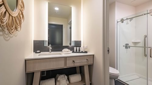 Bath in Standard Queen Room at The Lodge 30A