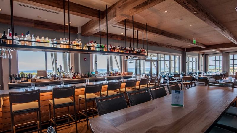 Interior of bar & dining in Restaurant at WaterColor Inn